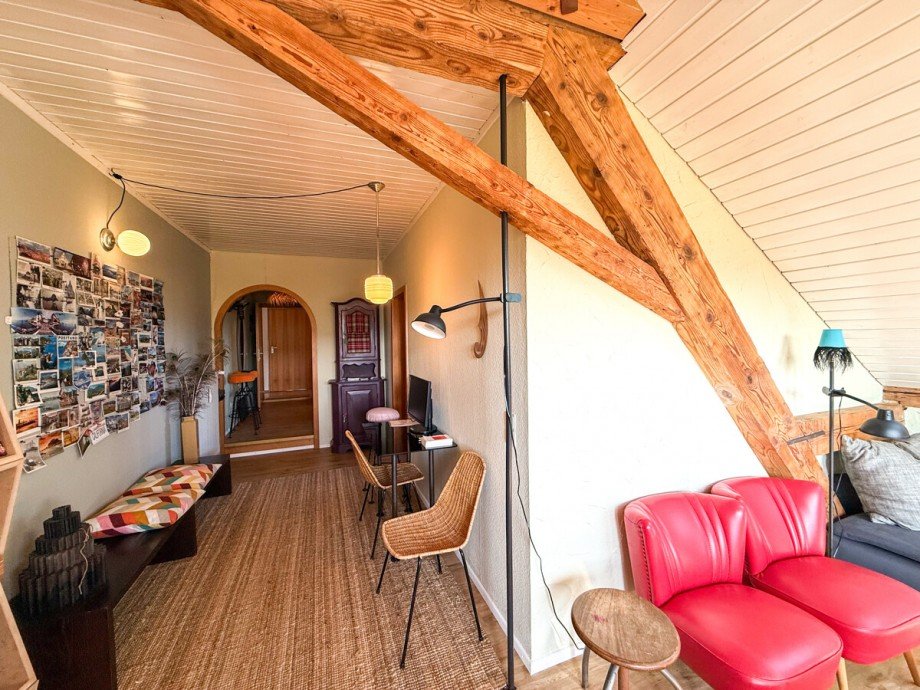 Wohn - Essbereich Dachgeschosswohnung Oberstaufen