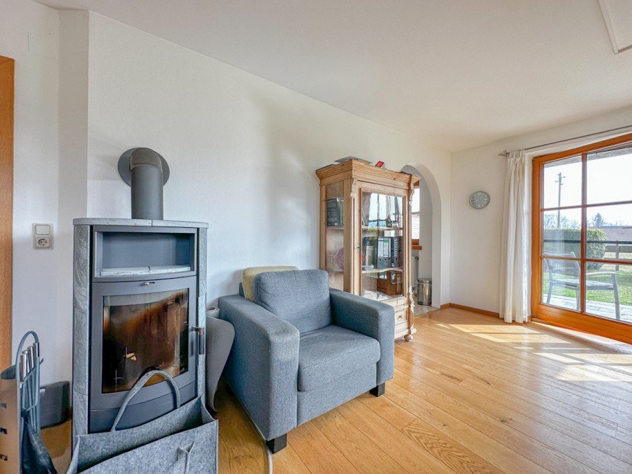 Kaminofen Terrassenwohnung R�ckholz