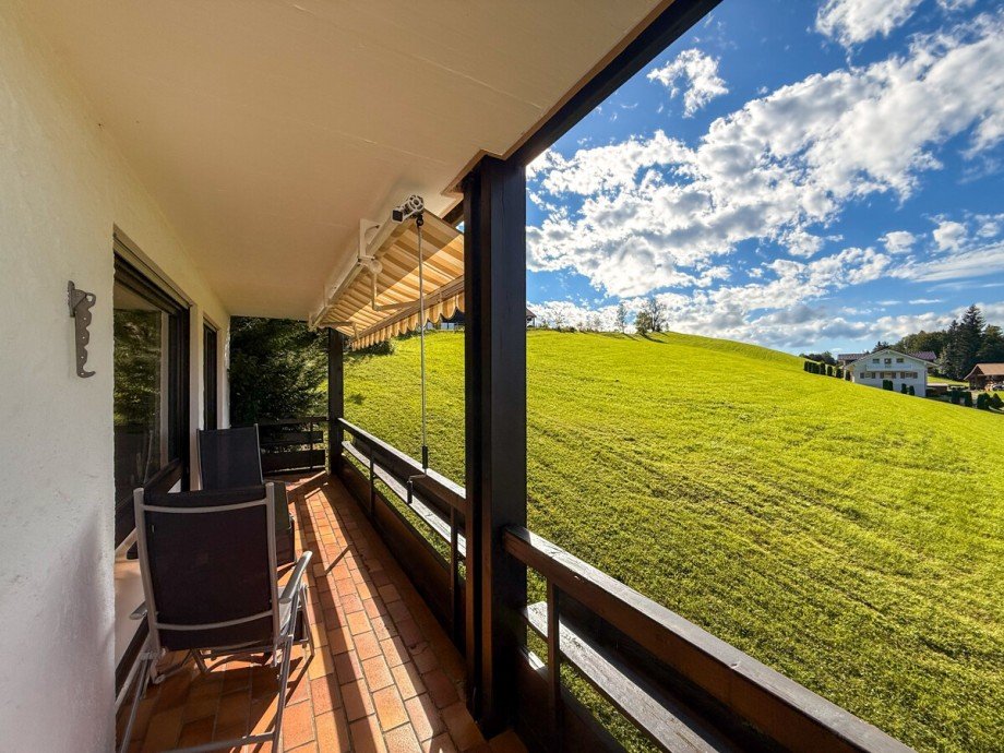 Balkon West Etagenwohnung Oberstaufen / Steibis