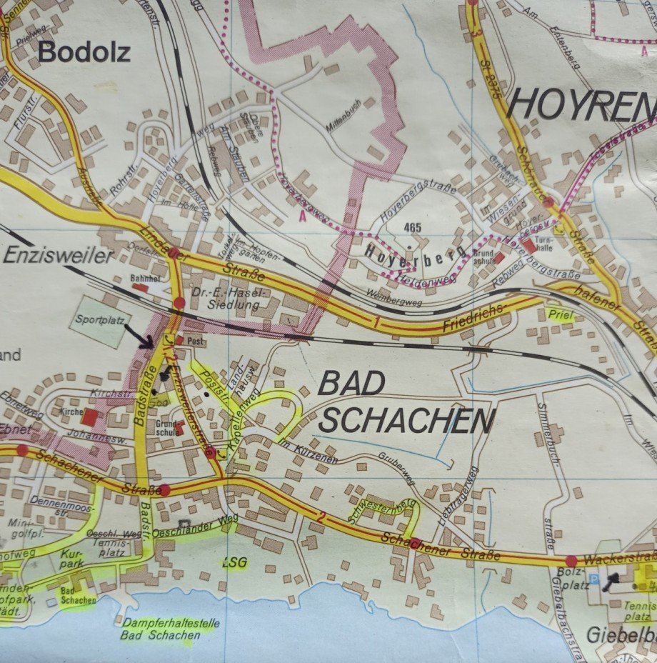 Lageplan Bad Schachen Etagenwohnung Lindau