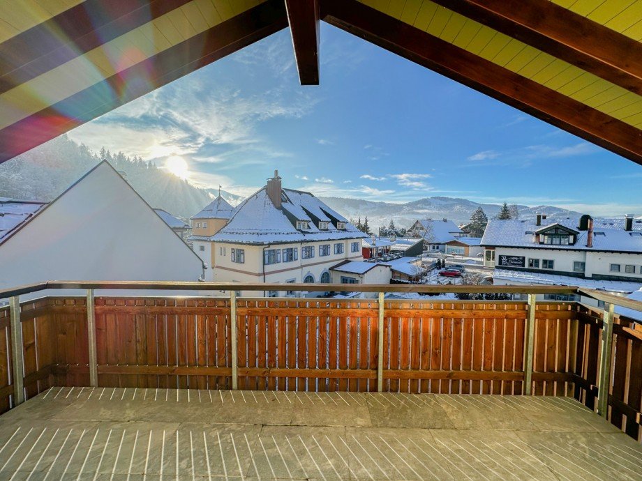 S�d-West Balkon Dachgeschosswohnung Oberstaufen
