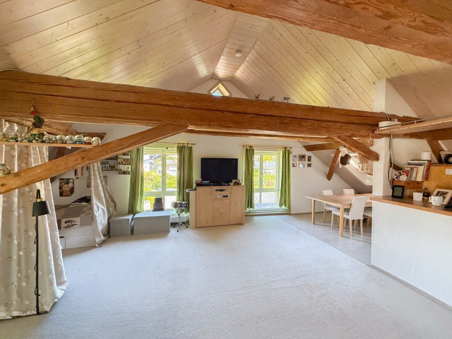 Wohnbereich Dachgeschosswohnung Scheidegg / Lindenau