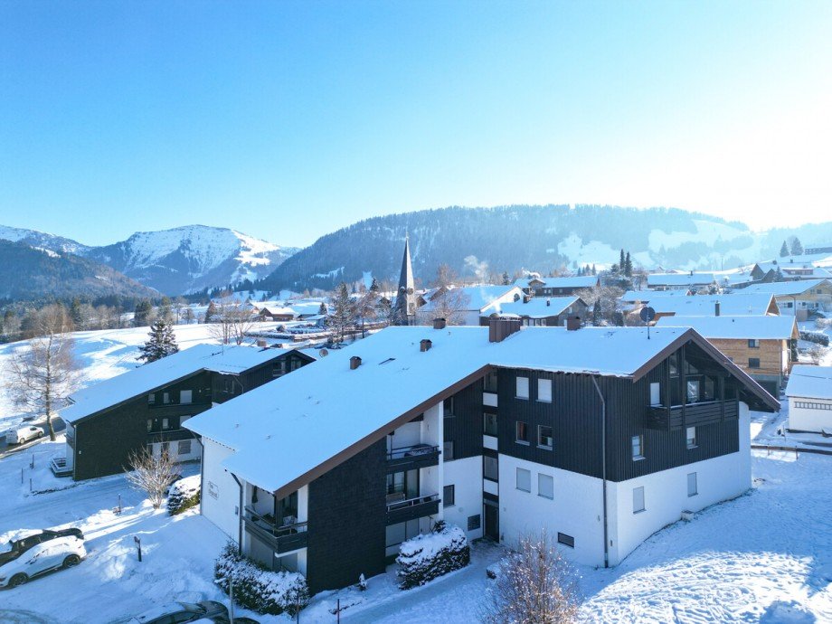 Hausansicht Maisonettewohnung Oberstaufen