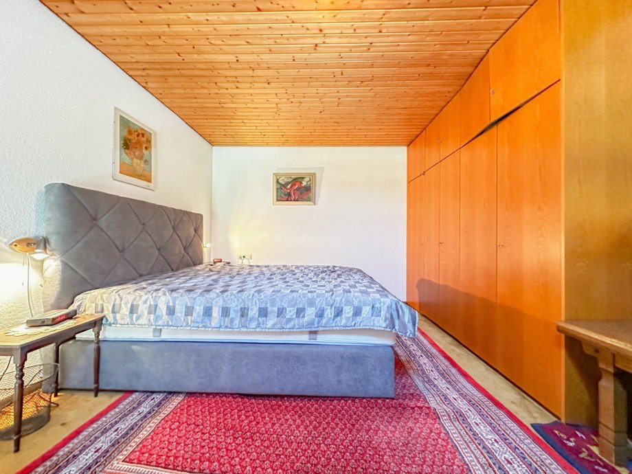 Schlafbereich auf der Galerie Maisonettewohnung Oberstaufen / Steibis