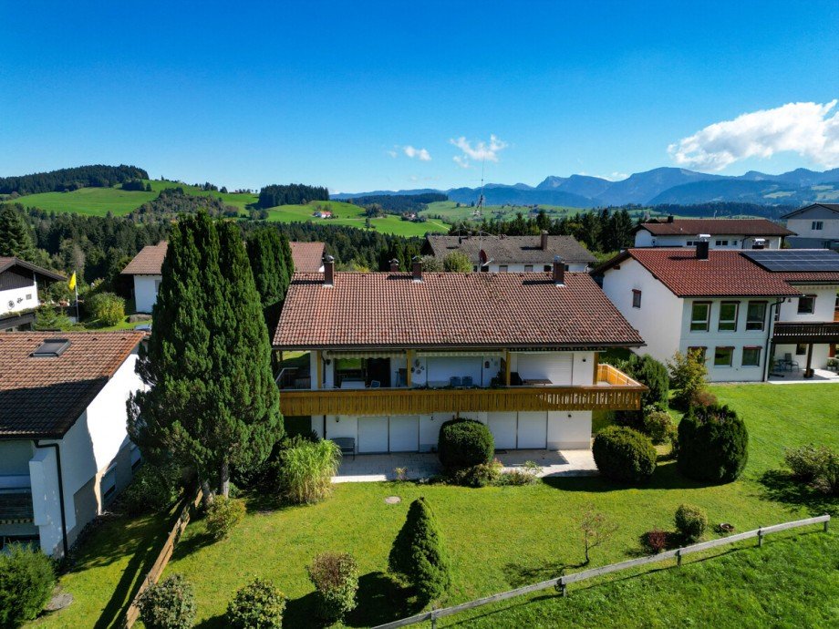 Hausansicht Maisonettewohnung Oberreute