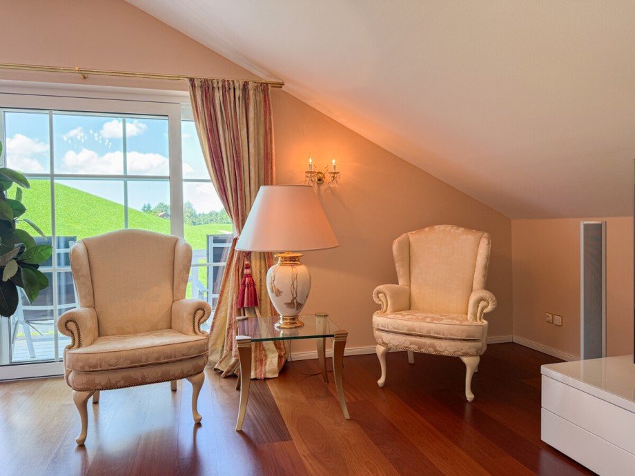 Wohnzimmer DG Einfamilienhaus Oberstaufen / Steibis