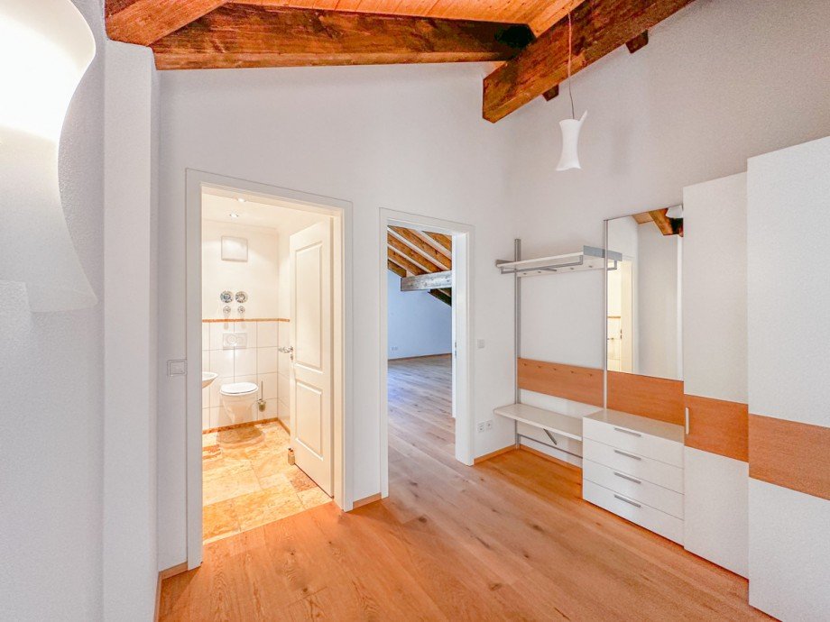 Flurbereich Dachgeschosswohnung Oberstaufen