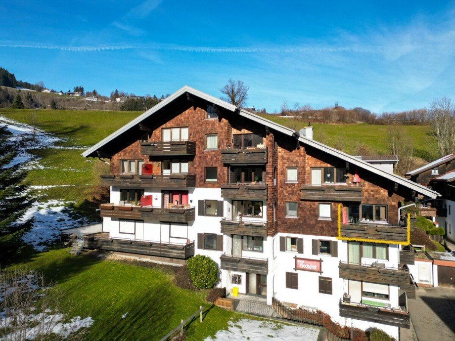 Hausansicht Etagenwohnung Oberstaufen / Wei�ach