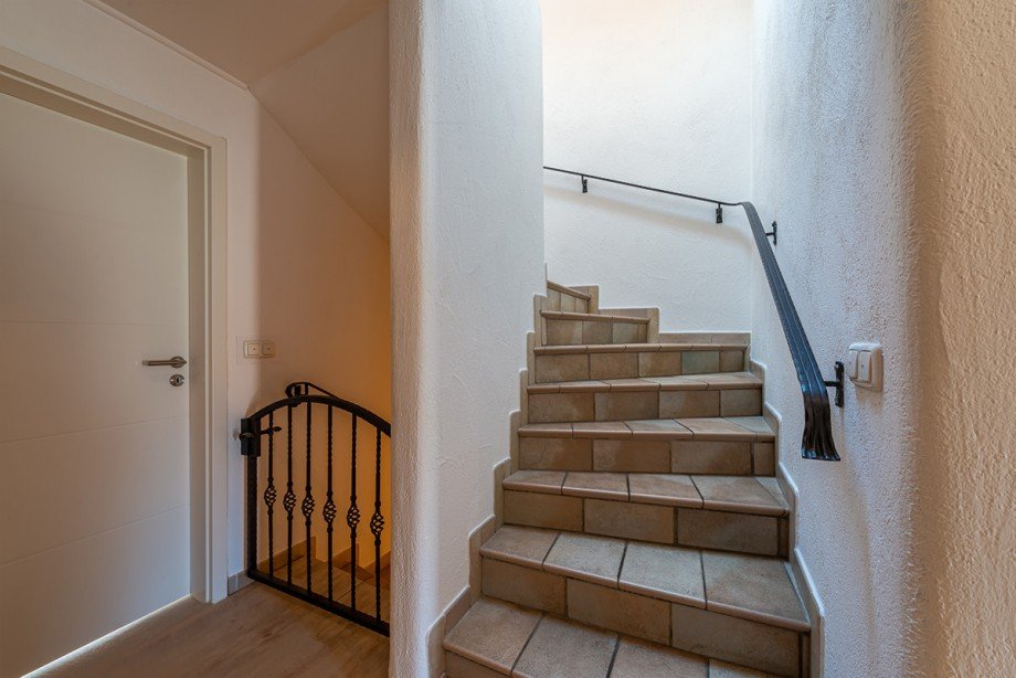 Treppe ins OG. Einfamilienhaus Oberstaufen