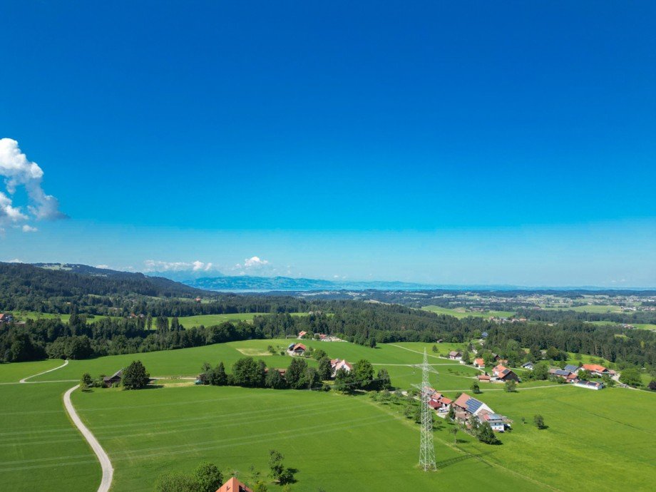 Ausblick Schw�bisches Allg�u Reihenmittelhaus Opfenbach