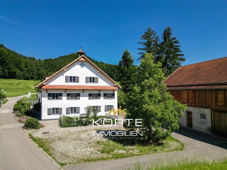Hausansicht Oberg�nzburg Bauernhaus Einzigartig im Allg�u - Schlo�m�hle Liebenthann - Ein Refugium mit Geschichte