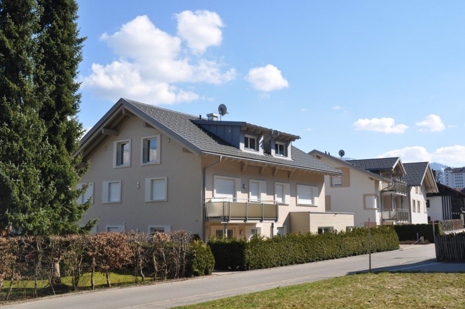 Westansicht Dachgeschosswohnung Oberstaufen