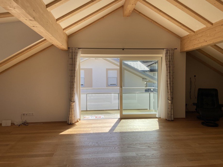 Wohnzimmer Dachgeschosswohnung Oberstaufen