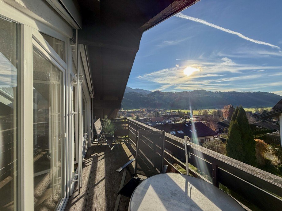 West-Balkon Dachgeschosswohnung Oberstaufen / Wiedemannsdorf