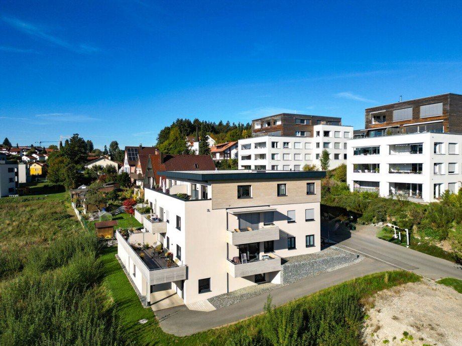 Hausansicht Etagenwohnung Lindenberg im Allg�u