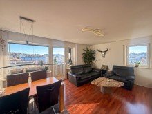 Wohn/Esszimmer Kapitalanlage mit Weitblick in Lindenberg im Allg�u: 3-Zimmer-Wohnung mit Westbalkon und Tiefgarage