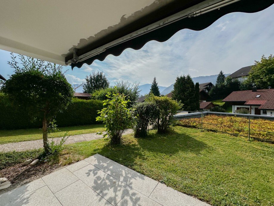 Terrasse - Garten Erdgeschosswohnung Oberstaufen / Steibis