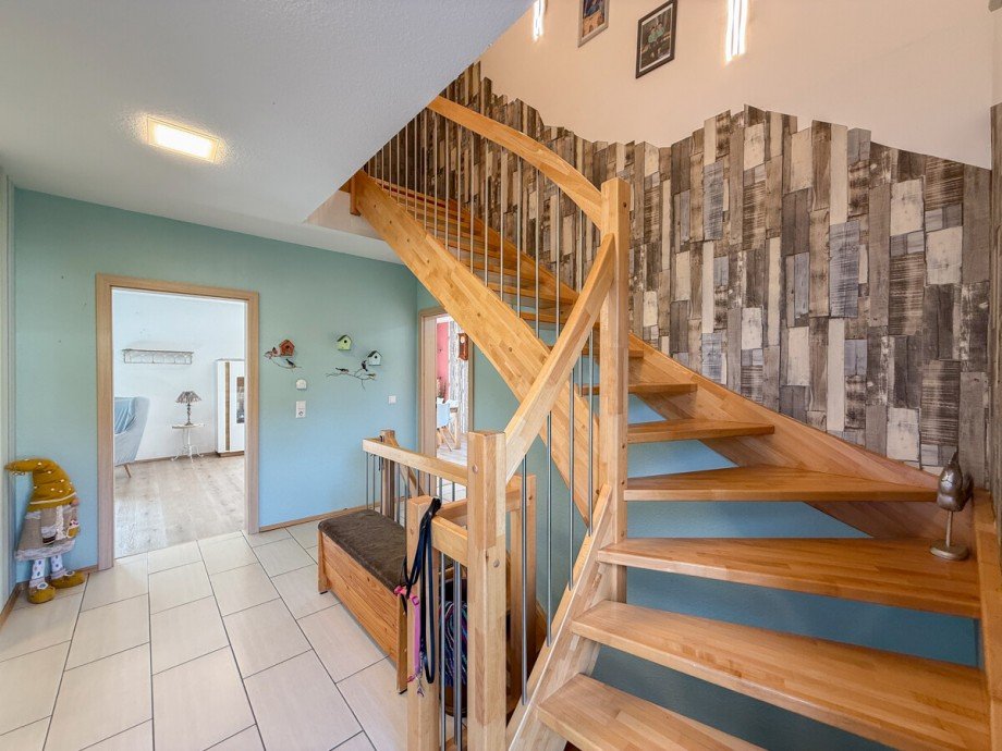 Massivholztreppe Einfamilienhaus Weiler-Simmerberg / Simmerberg