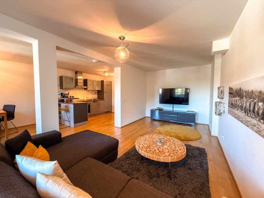 Wohnzimmer Etagenwohnung Oberstaufen