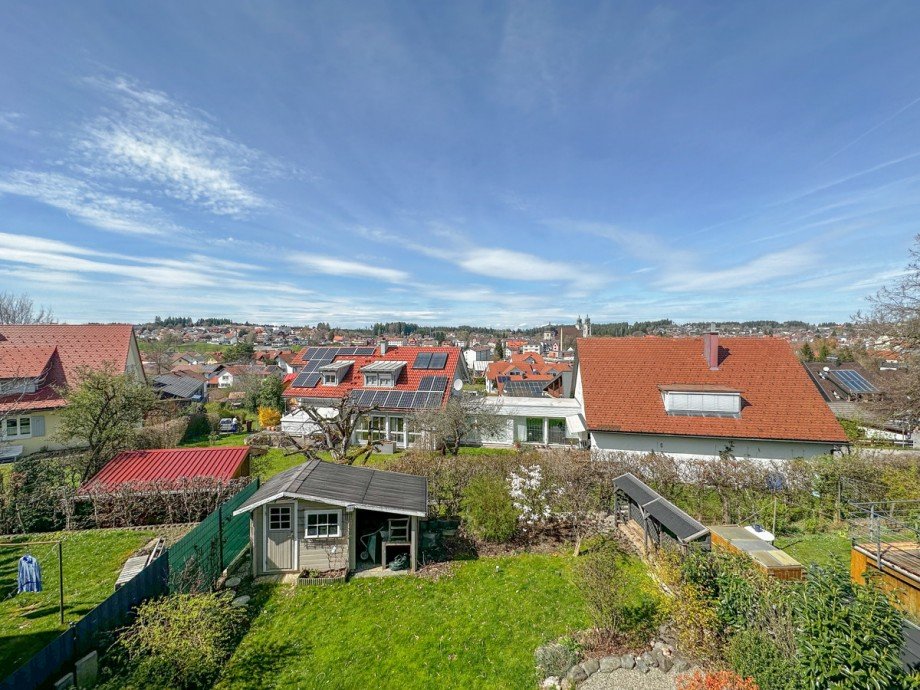 Blick aus dem Badezimmer Doppelhaush�lfte Lindenberg im Allg�u