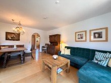 Wohn-Esszimmer Hochgrat vor Augen: 
 2-Zimmer Ferienapartment mit Logenplatz
  in Steibis im Allg�u