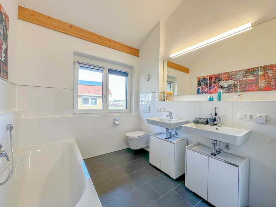 Badezimmer Doppelhaush�lfte Oberstaufen