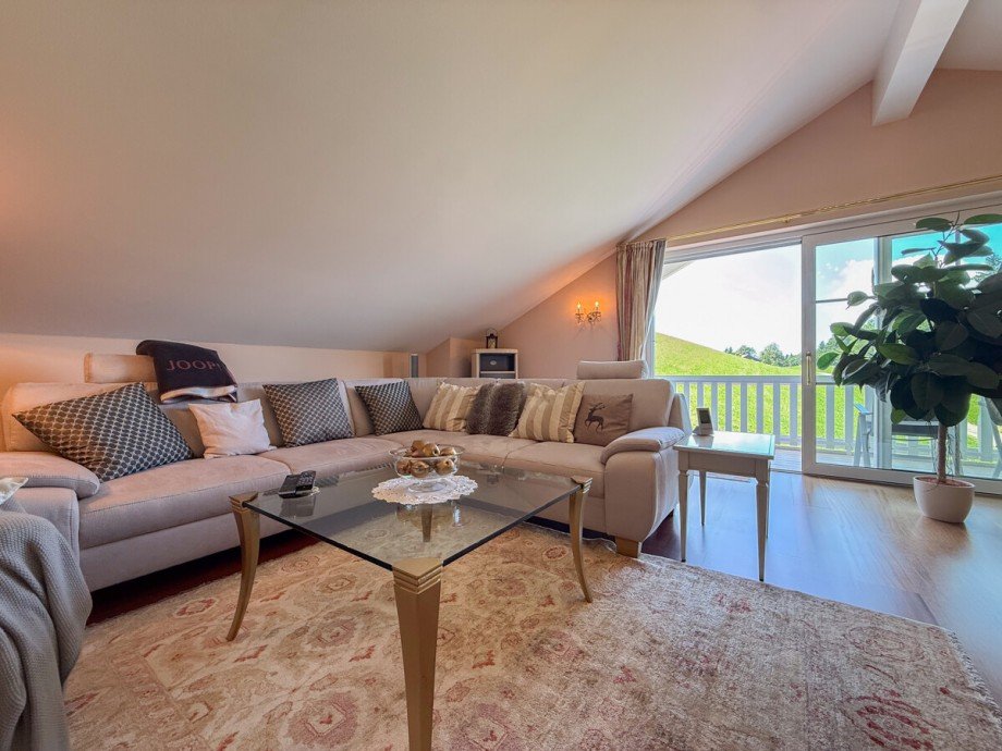 Wohnzimmer DG Einfamilienhaus Oberstaufen / Steibis