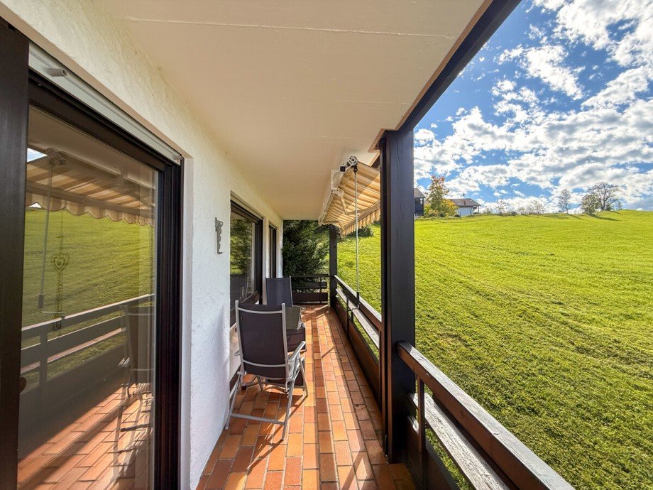 Balkon West Etagenwohnung Oberstaufen / Steibis