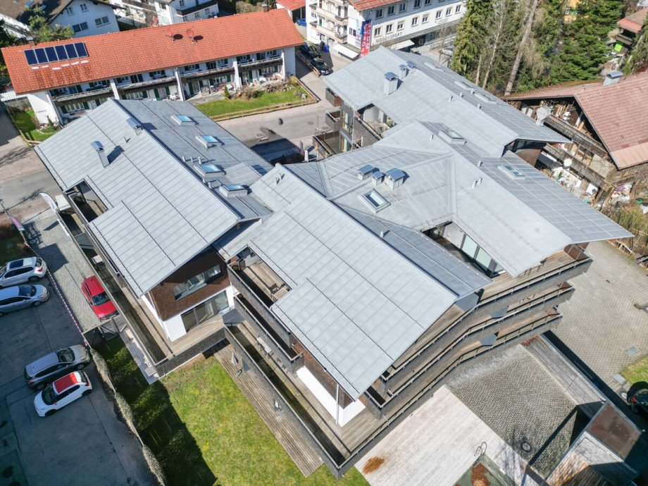 Vogelperspektive Etagenwohnung Oberstaufen
