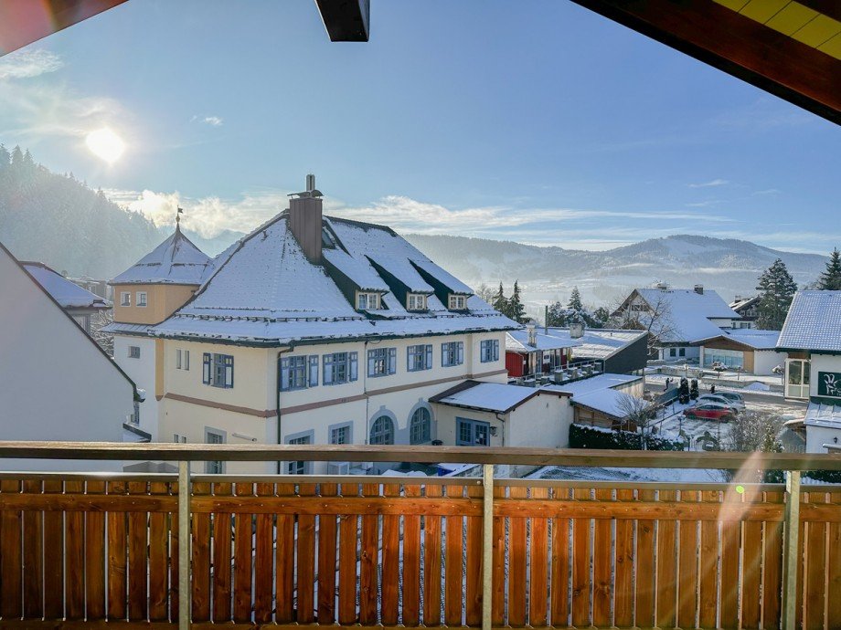 S�d-West Balkon Dachgeschosswohnung Oberstaufen