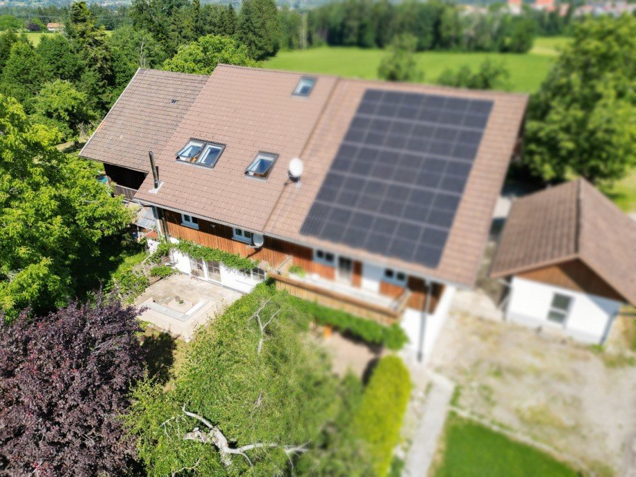 Vogelperspektive Reihenmittelhaus Opfenbach