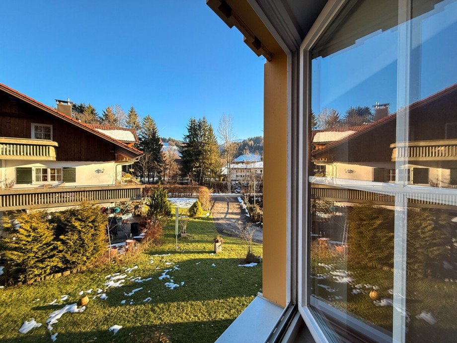 Ausblick B�ro Etagenwohnung Oberstaufen / Wei�ach