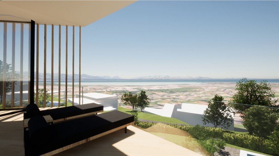 Visualisierung Balkon 1. OG Villa Lindau (Bodensee)