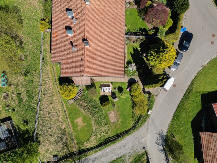 Vogelperspektive Doppelhaush�lfte Oberstaufen / Wiedemannsdorf