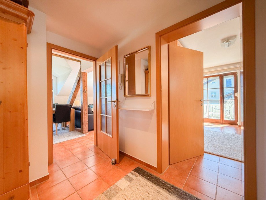 Flurbereich Dachgeschosswohnung Oberstaufen / Steibis
