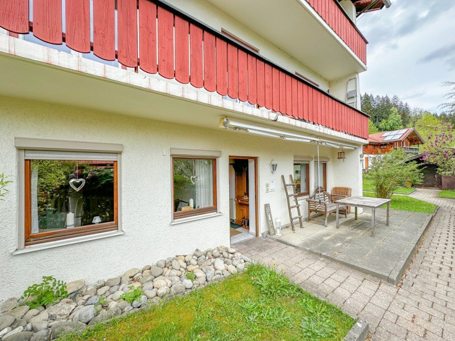 Terrasse / Garten Erdgeschosswohnung Oberstaufen