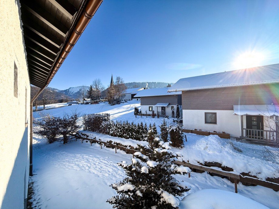 Ausblick Hochgrat Maisonettewohnung Oberstaufen