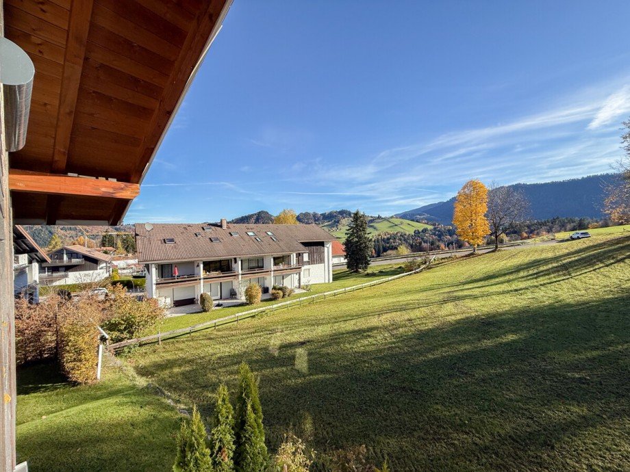 Ausblick vom OG Chalet Oberstaufen / Steibis
