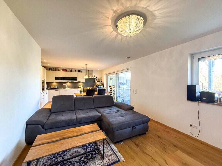 Wohnzimmer Erdgeschosswohnung Opfenbach