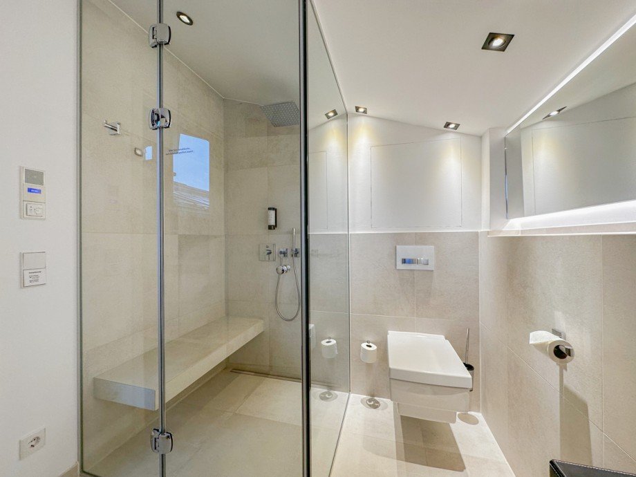 Badezimmer ( Chalet Kapf ) Dachgeschosswohnung Oberstaufen