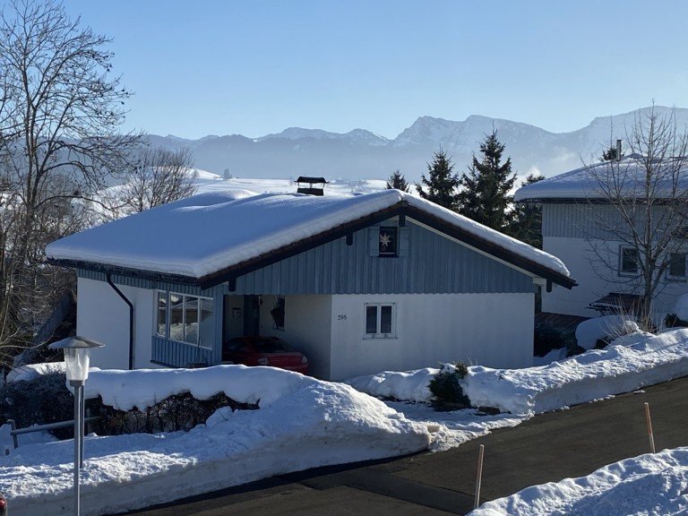 Ansicht von Westen Oberreute Einfamilienhaus Kleines Einfamilienhaus mit PANORAMA - BERGBLICK Oberreute - Westallg�u