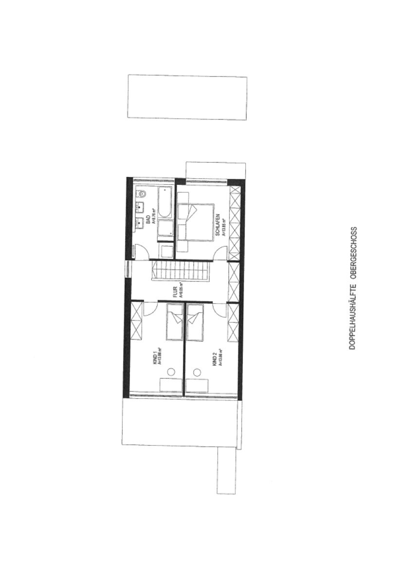Grundriss OG Doppelhaush�lfte Lindau (Bodensee) / Aeschach