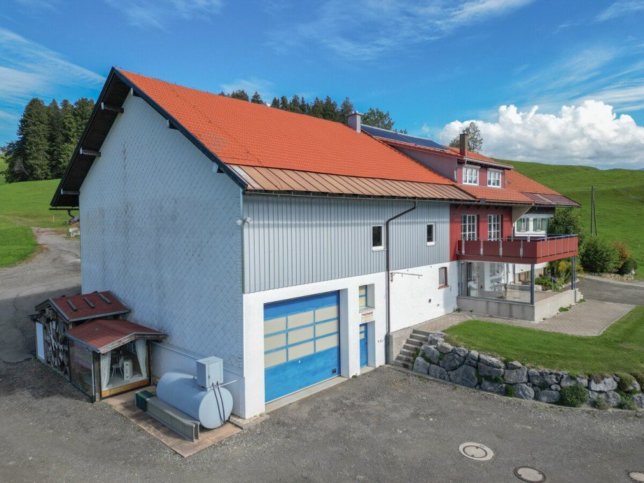 Nord-West Ansicht Bauernhaus Oberstaufen