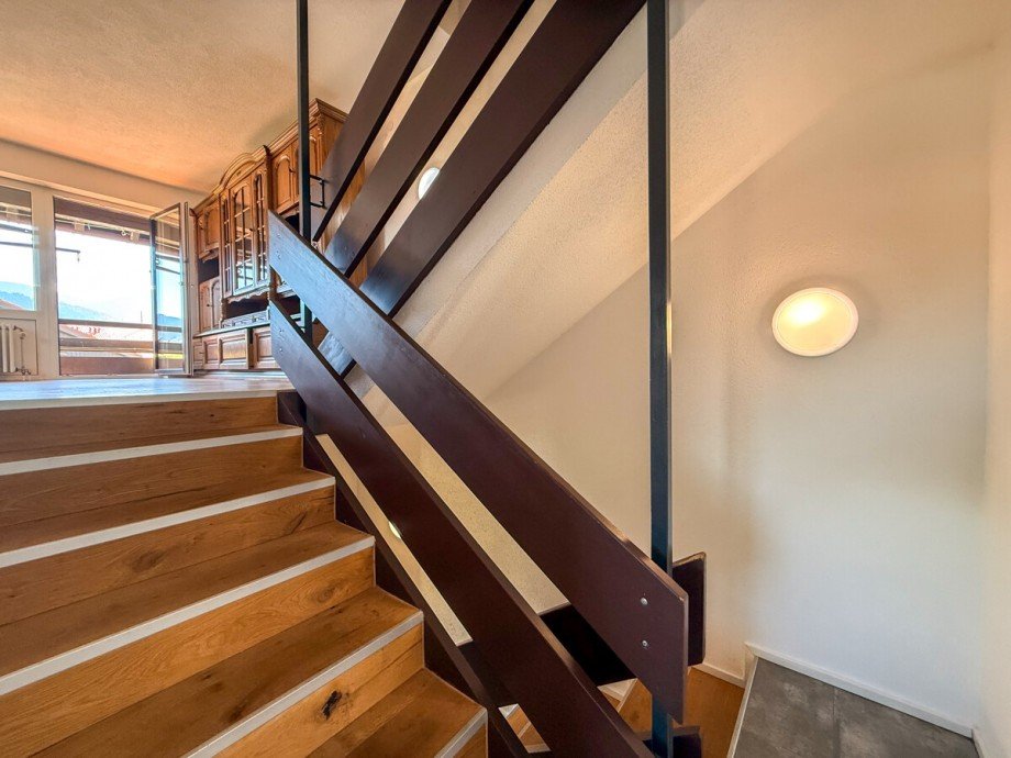 Treppe EG Maisonettewohnung Oberstaufen / Steibis