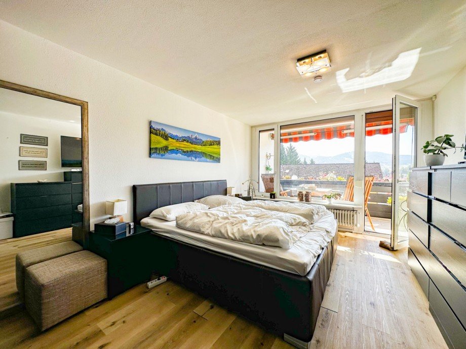 Schlafzimmer Etagenwohnung Oberstaufen