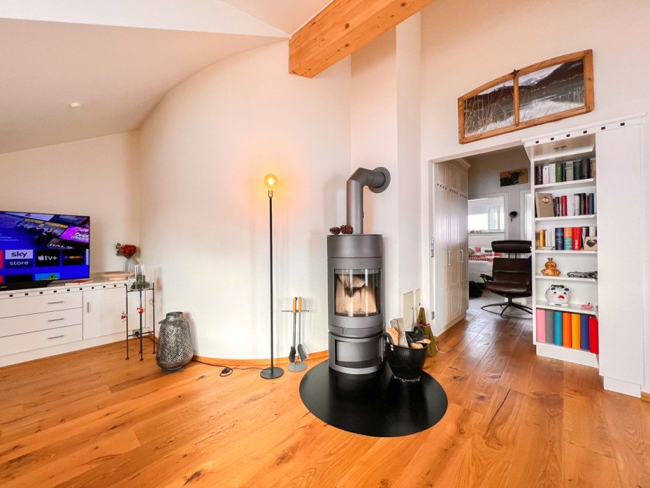 Kaminofen Dachgeschosswohnung Oberstaufen / Kalzhofen
