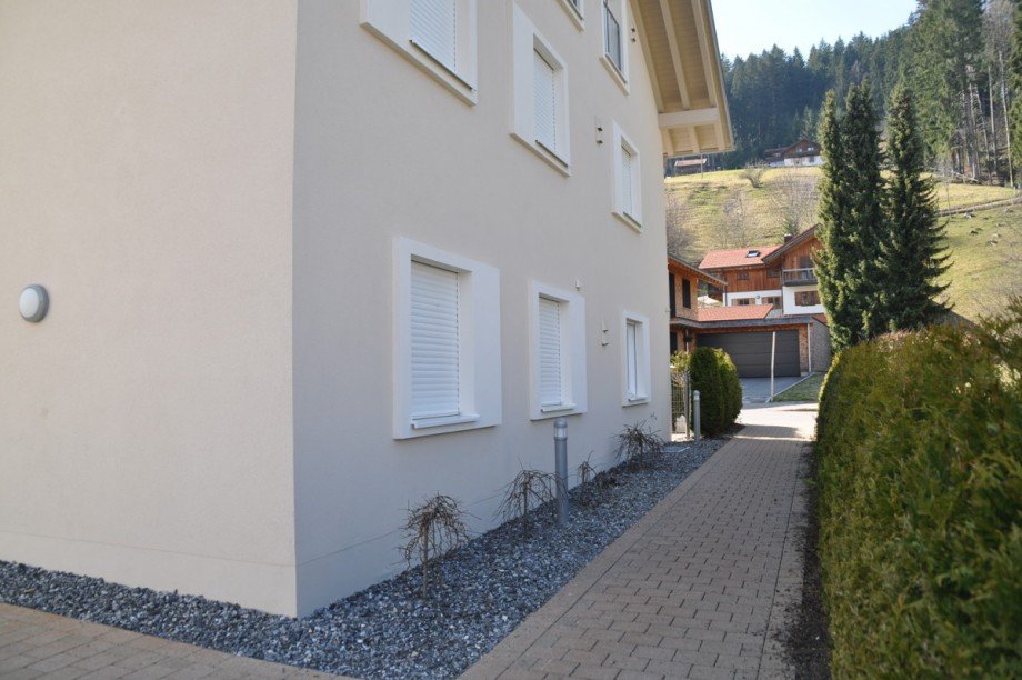 Haus Zugang Dachgeschosswohnung Oberstaufen