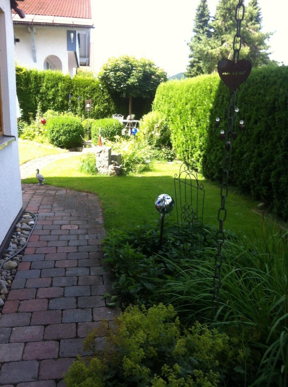 Garten Erdgeschosswohnung Oberstaufen