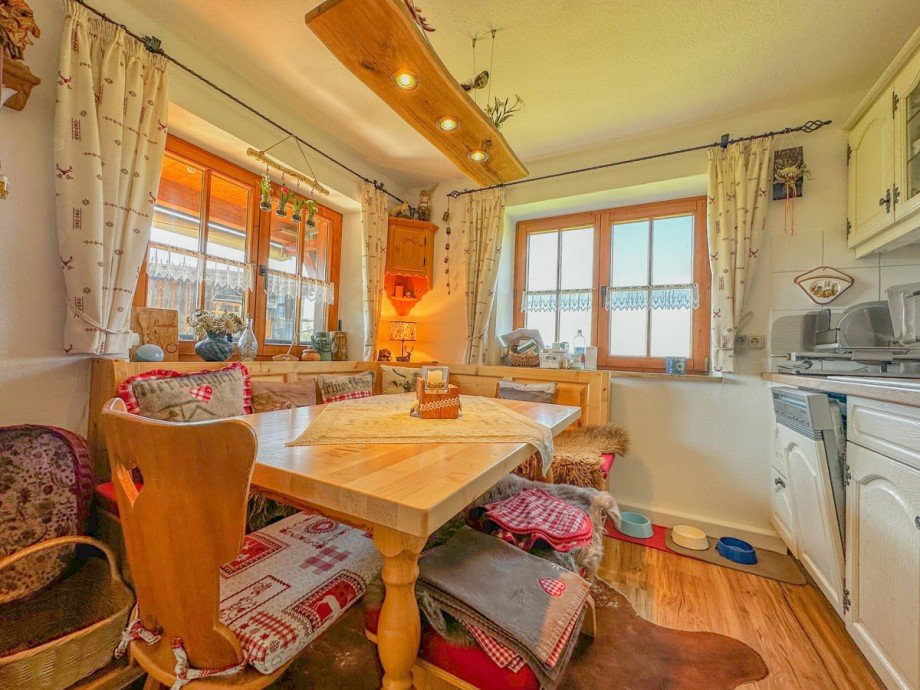 K�che mit Essplatz Erdgeschosswohnung Oberstaufen / Steibis