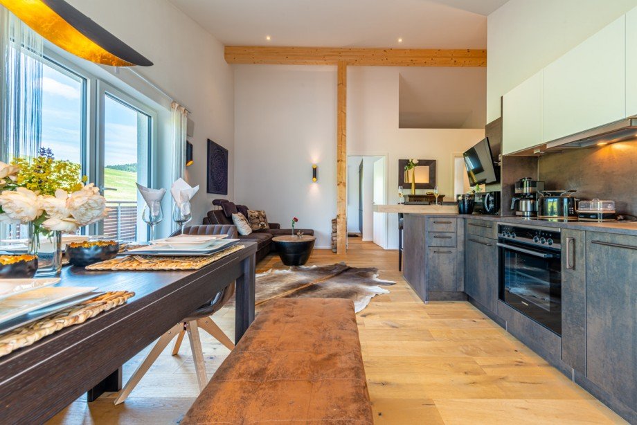 Einbauk�che mit Essbereich Dachgeschosswohnung Oberstaufen / Kalzhofen